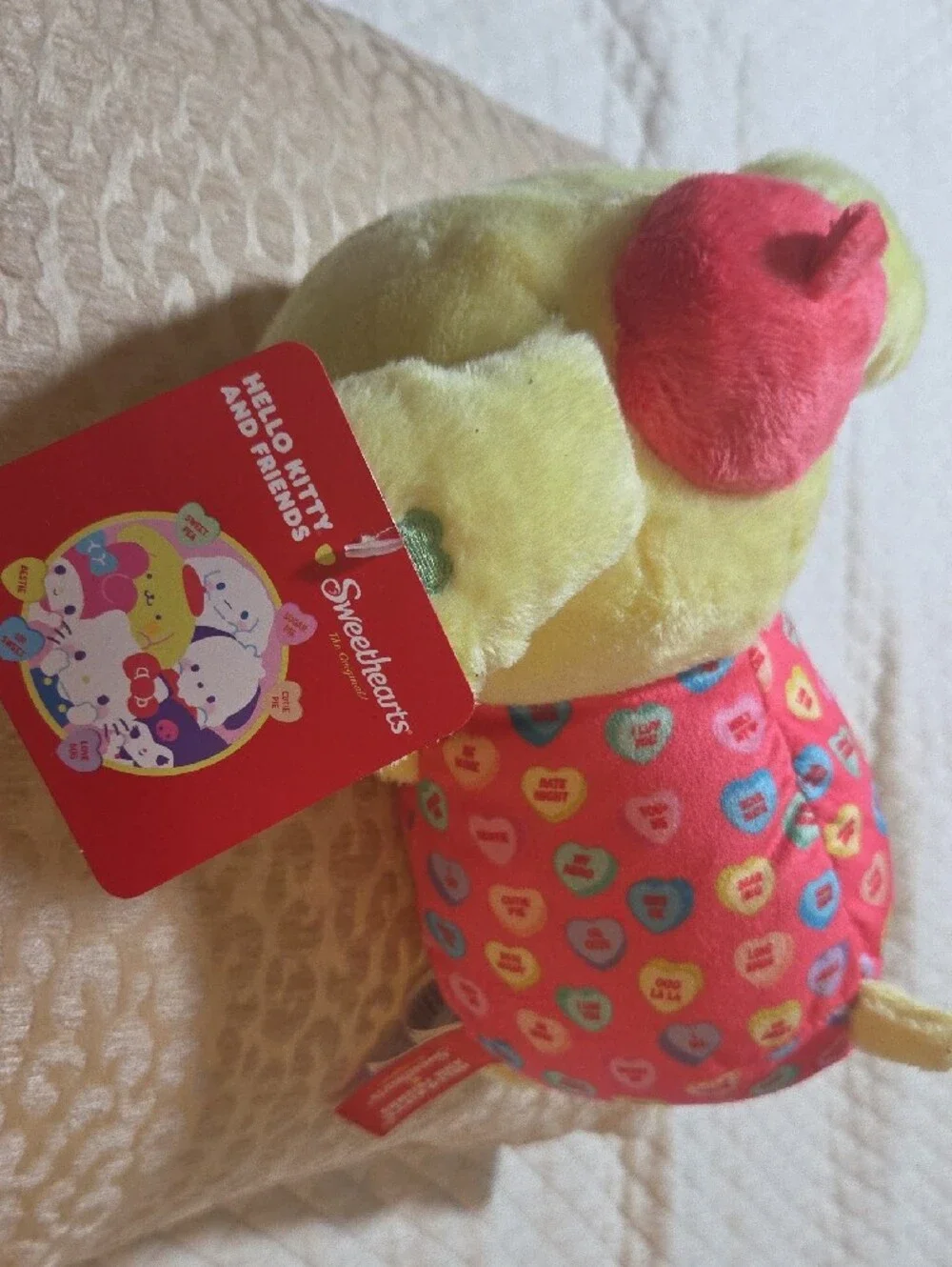 Sweethearts Hello Kitty Small Pet Toy with Pink Hat - Soft Cuddly Companion